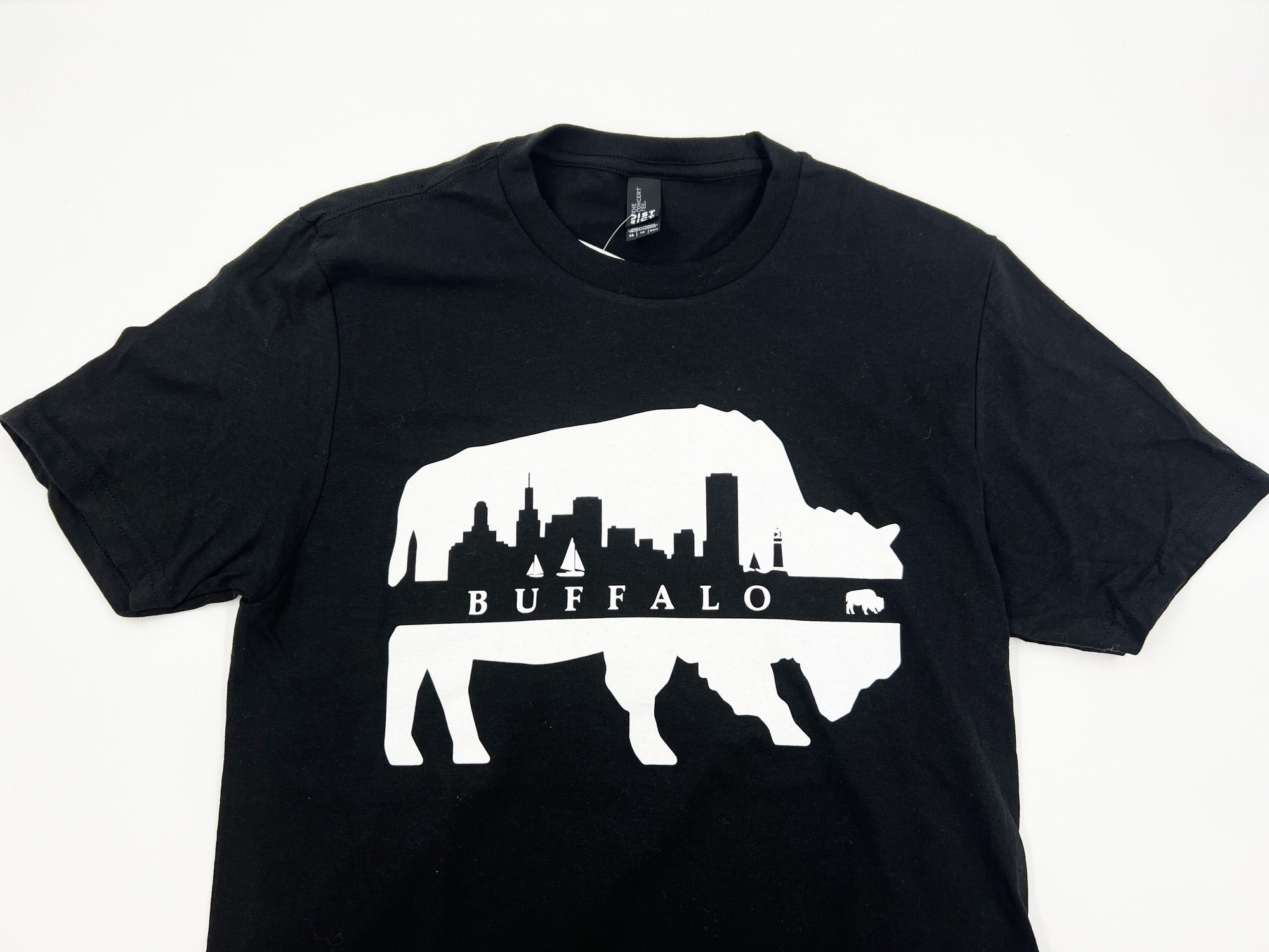 BFLO Buffalo Skyline Black Short Sleeve Shirt