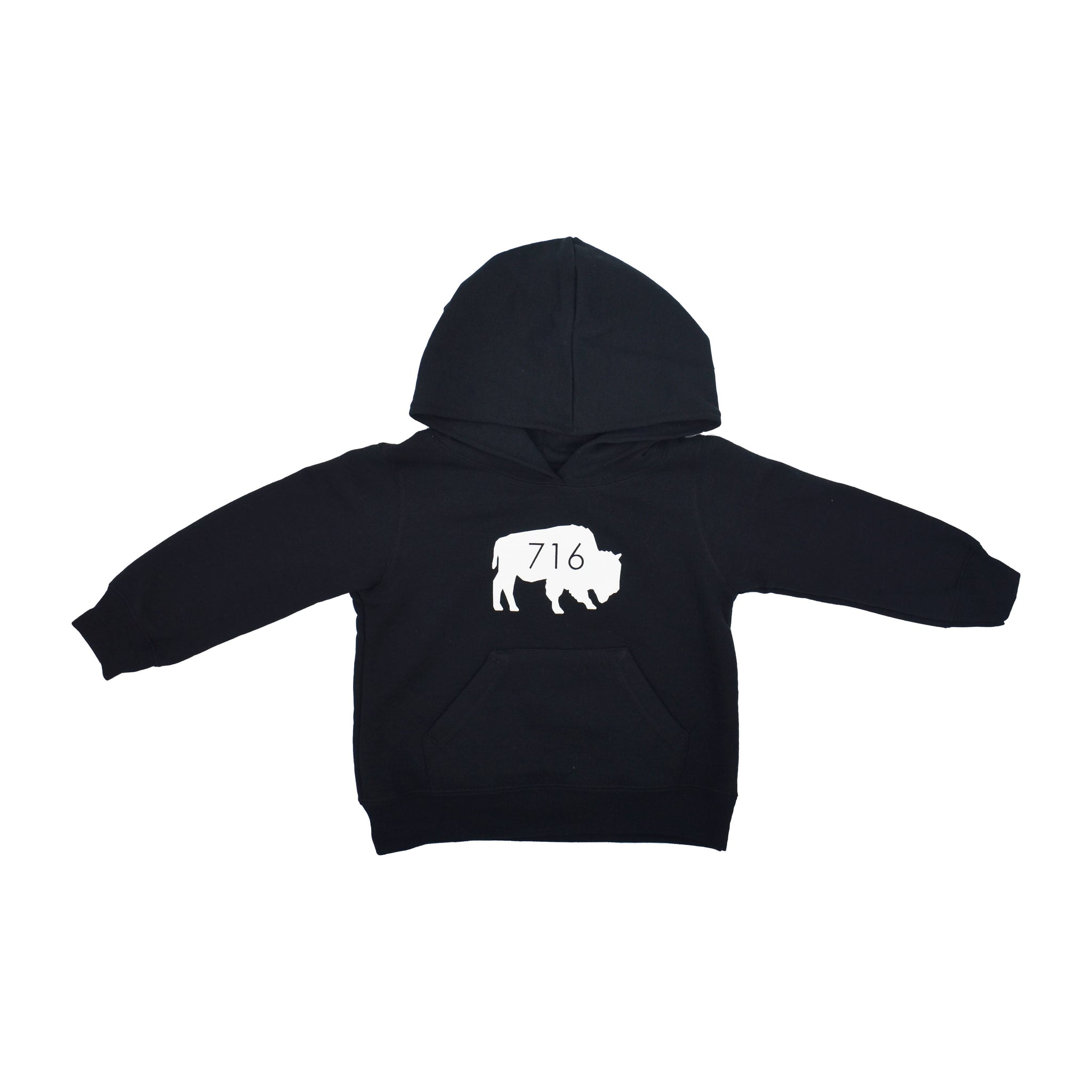 BFLO Buffalo black 716 toddler hoodie sweatshirt
