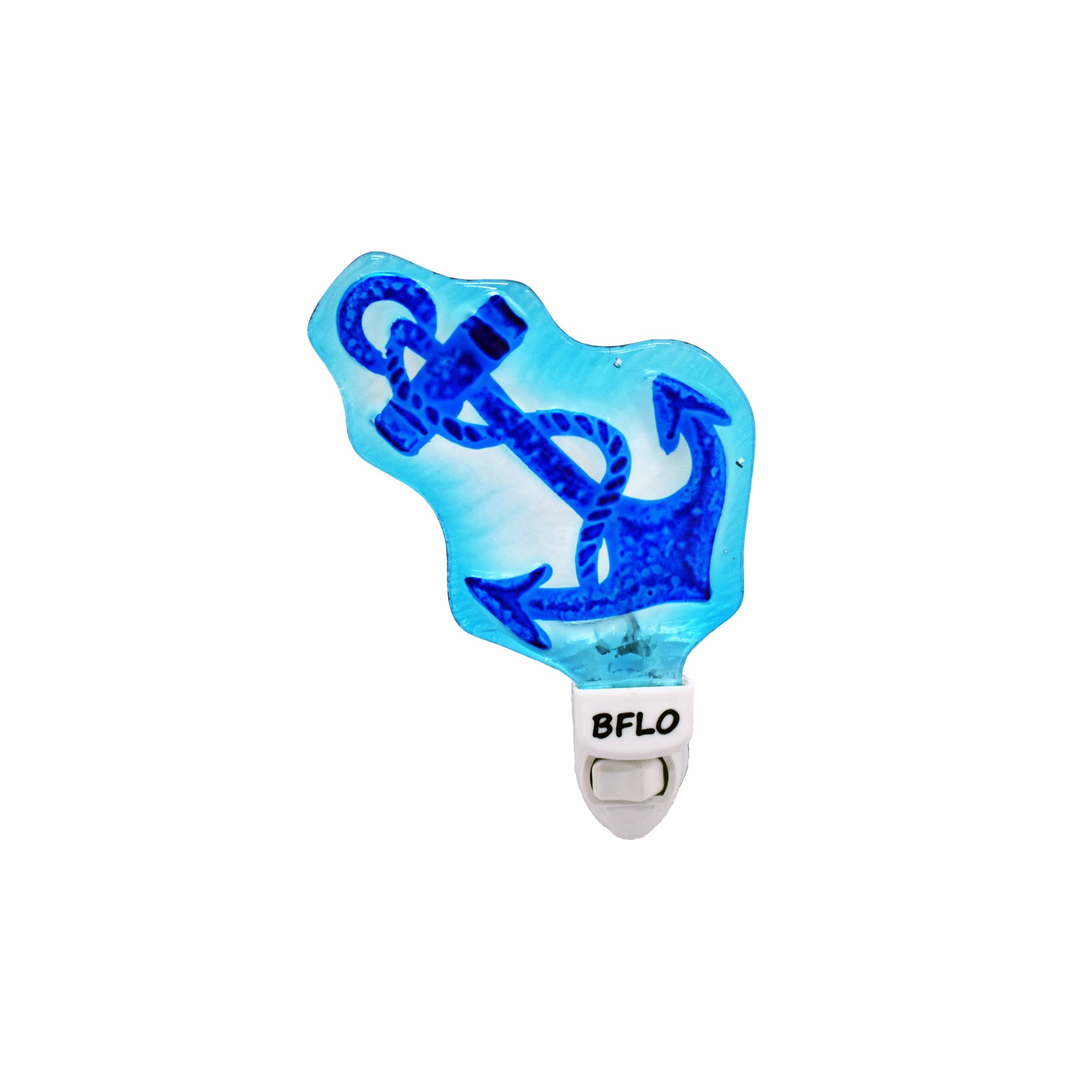 bflo store buffalo ny hand painted glass anchor night light