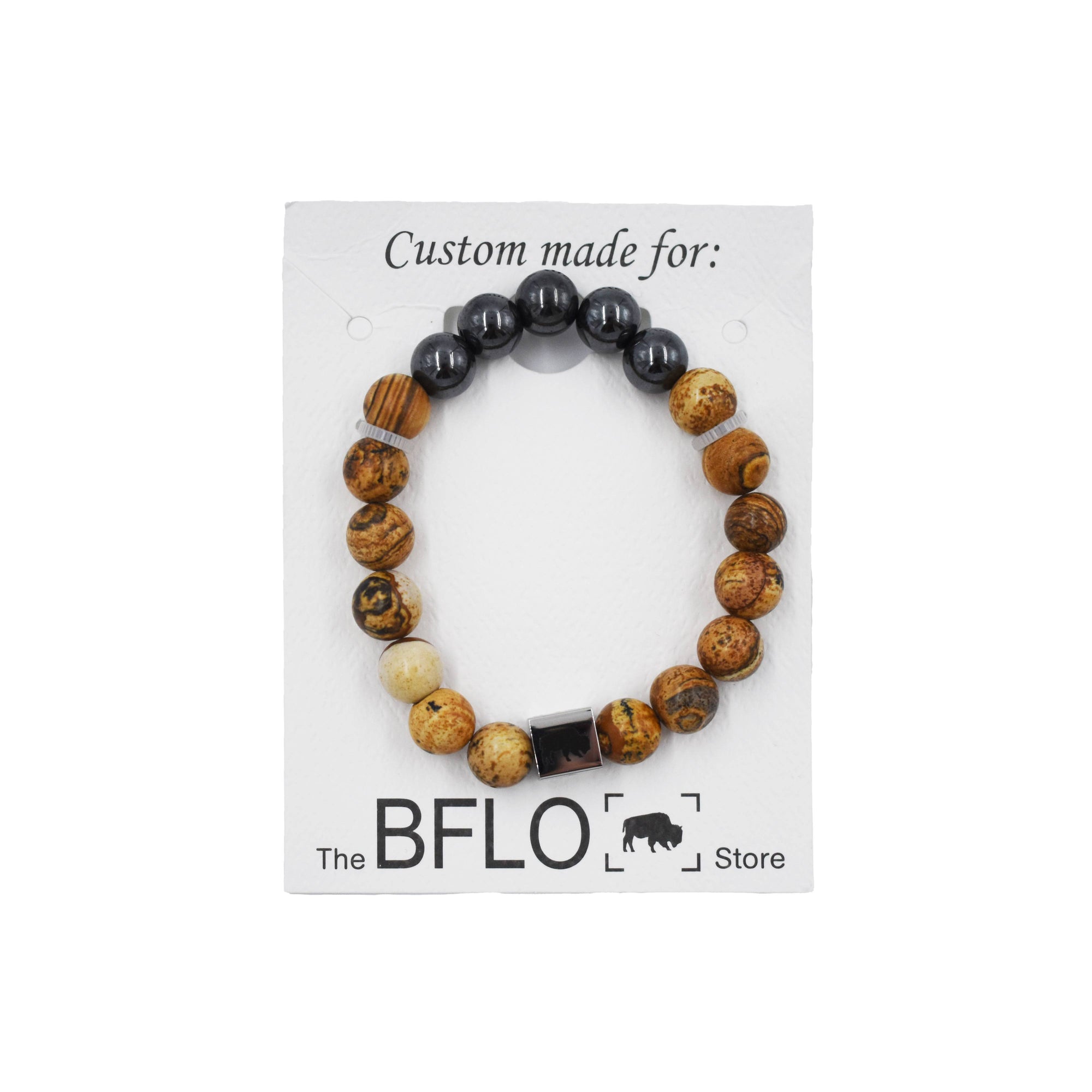 Natural Stone Bead BFLO Bracelet