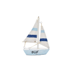 bflo store buf small wooden nautical sailboat for a mantle