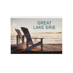 Lake Erie "Chairs" Wooden Sign