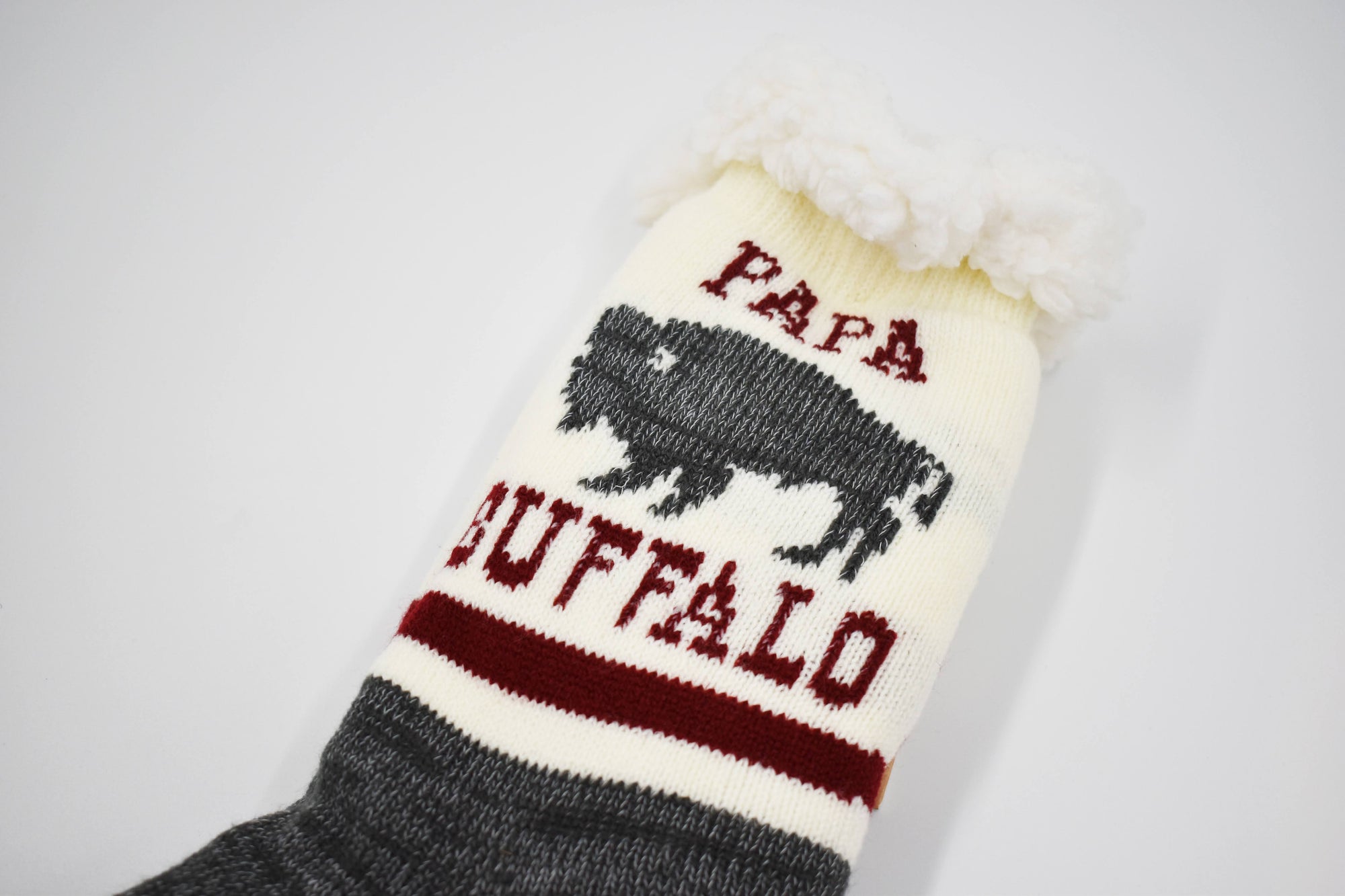 Papa Buffalo Slipper Socks