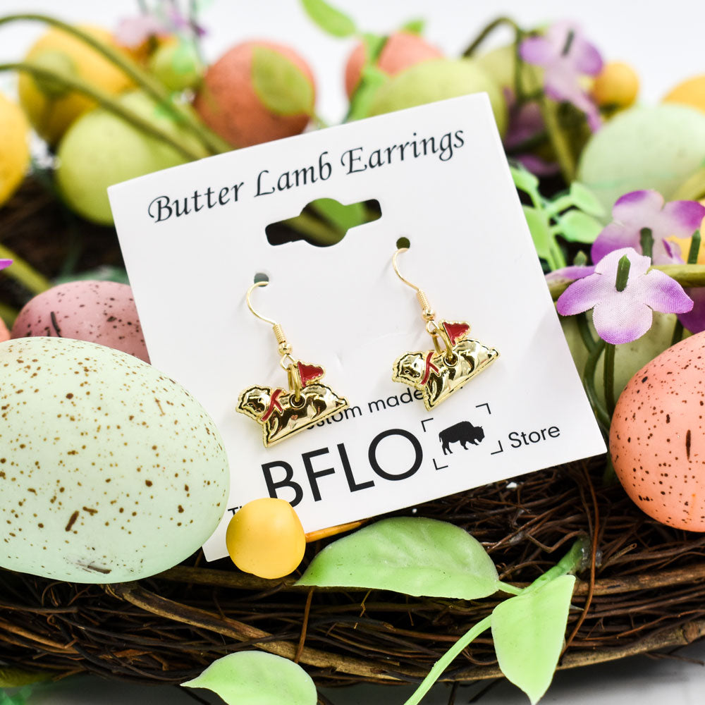 BFLO Butter Lamb Earrings