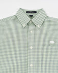 BFLO Green Checkered Button Down Dress Shirt