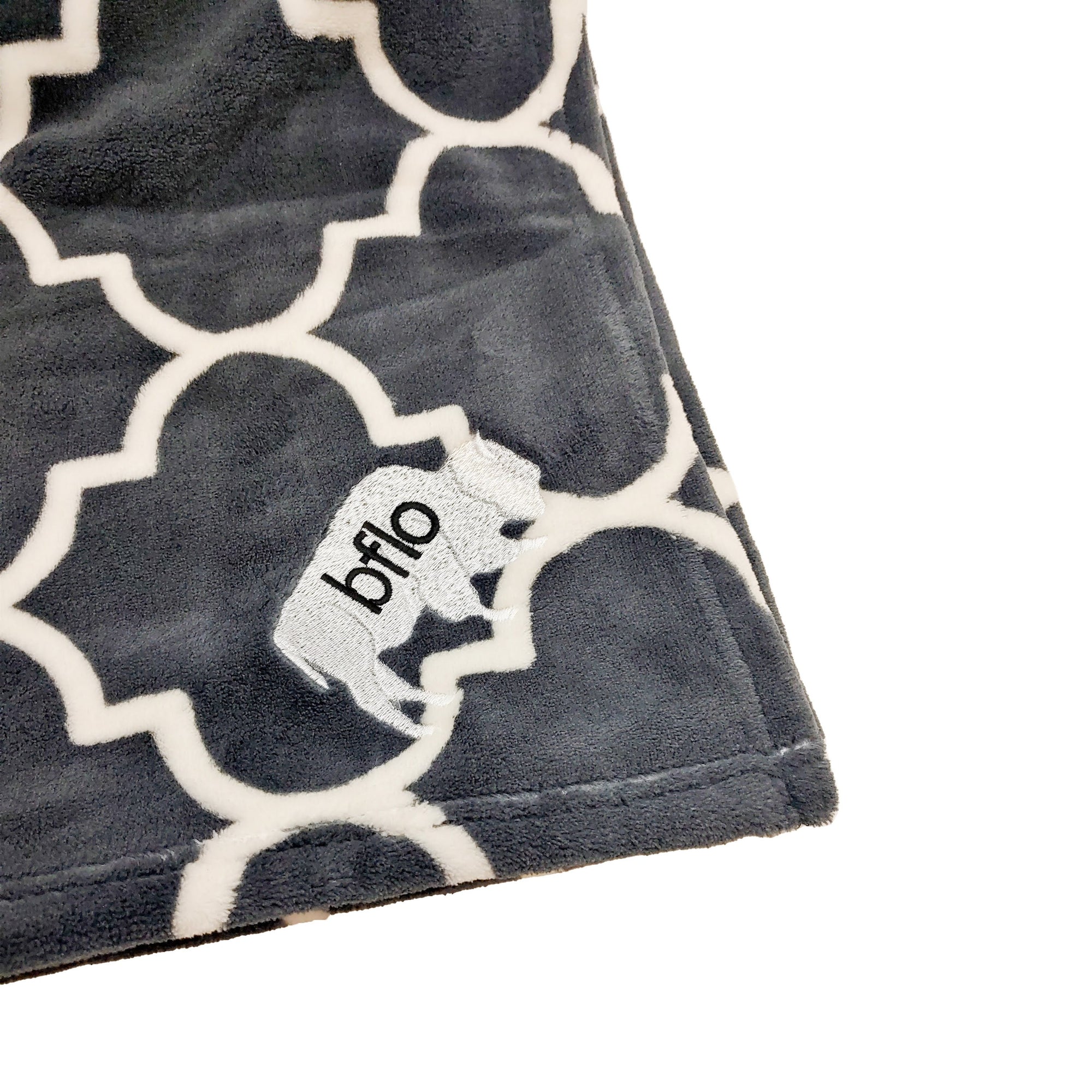 BFLO Grey Ultra Plush Blanket