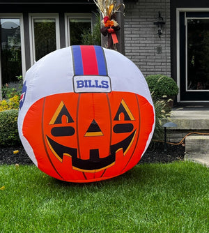 Buffalo Bills Light Up Inflatable 4ft Pumpkin