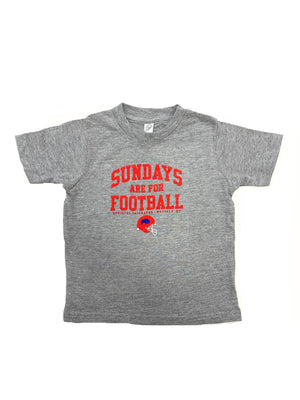 "Sundays are for Football" Toddler Short Sleeve T-Shirt