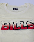 Women's New Era Buffalo Bills Cream and Red Ombre Short Sleeve Tee