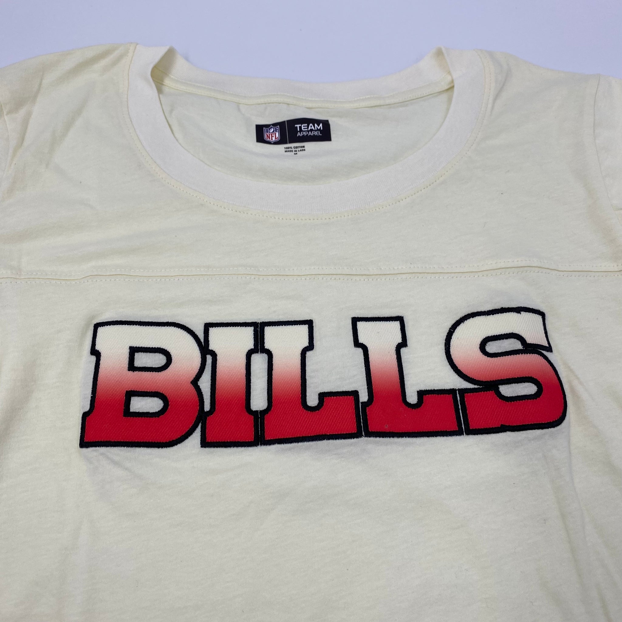 New Era Bills Cream and Red Ombre Women's Tee