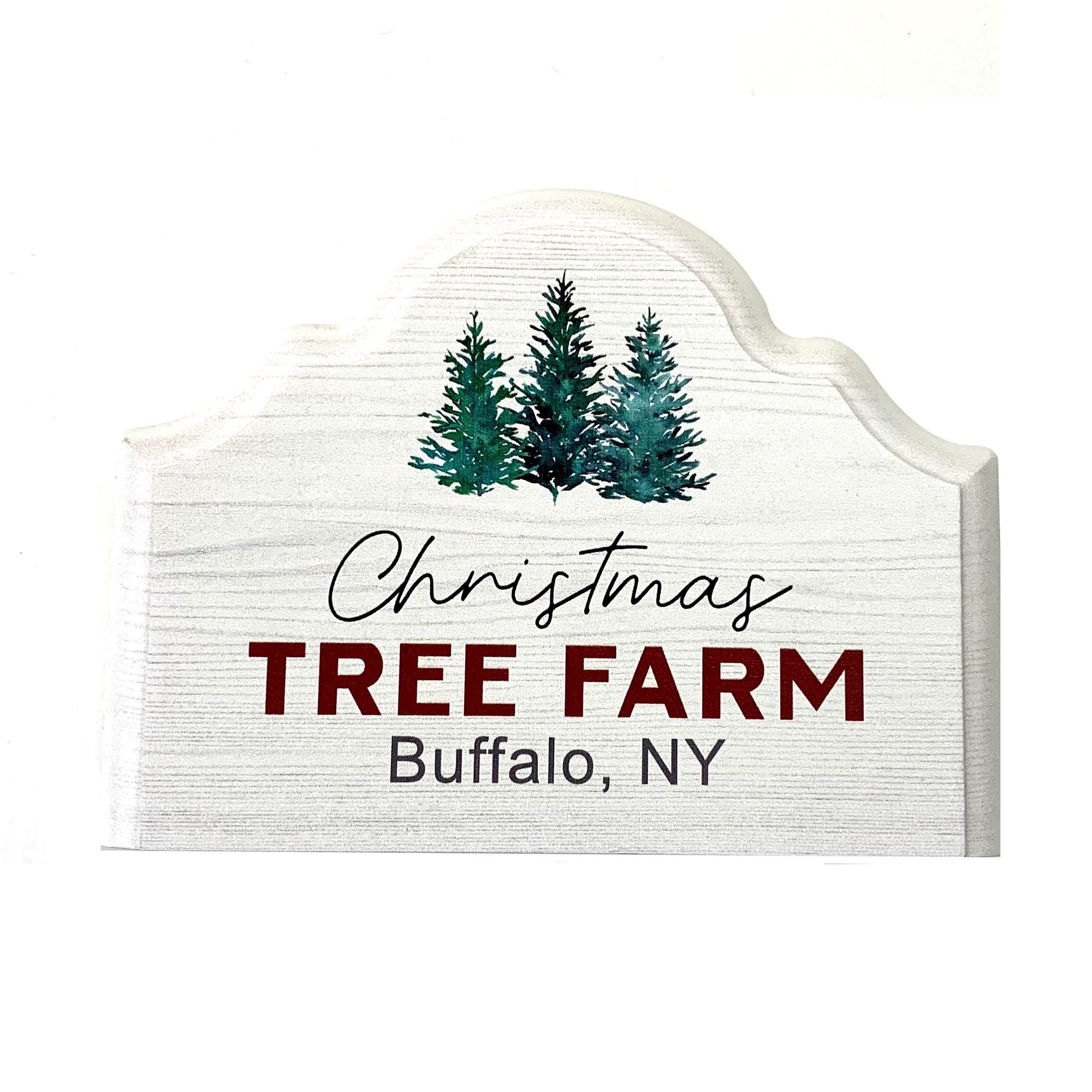 &quot;Christmas Tree Farm&quot; Wooden Sign