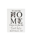 bflo store wooden table top decor that says its not the home i love its the life lived here buffalo ny