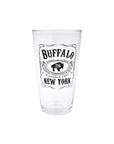 bflo store buffalo ny founded 1801 jack daniels style logo pint glass