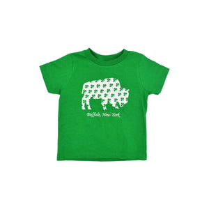 Toddler kelly green BFLO Buffalo Irish St Patricks Day short sleeve shirt
