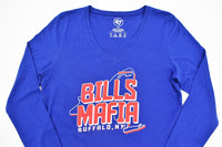 Women's Buffalo Bills Mafia believe Football V-neck T-Shirt