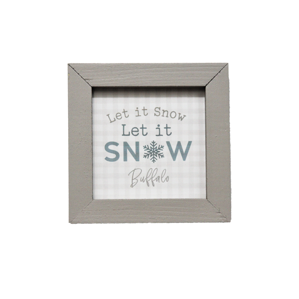 &quot;Let it Snow&quot; Wood Frame Sign