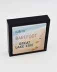 "Life Is Better Barefoot" Framed Canvas Sign