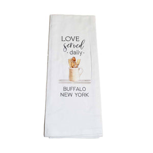 Love Served Daily Decorative Towel