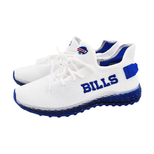 BFLO store buffalo bills mens white knit and blue sneaker shoes