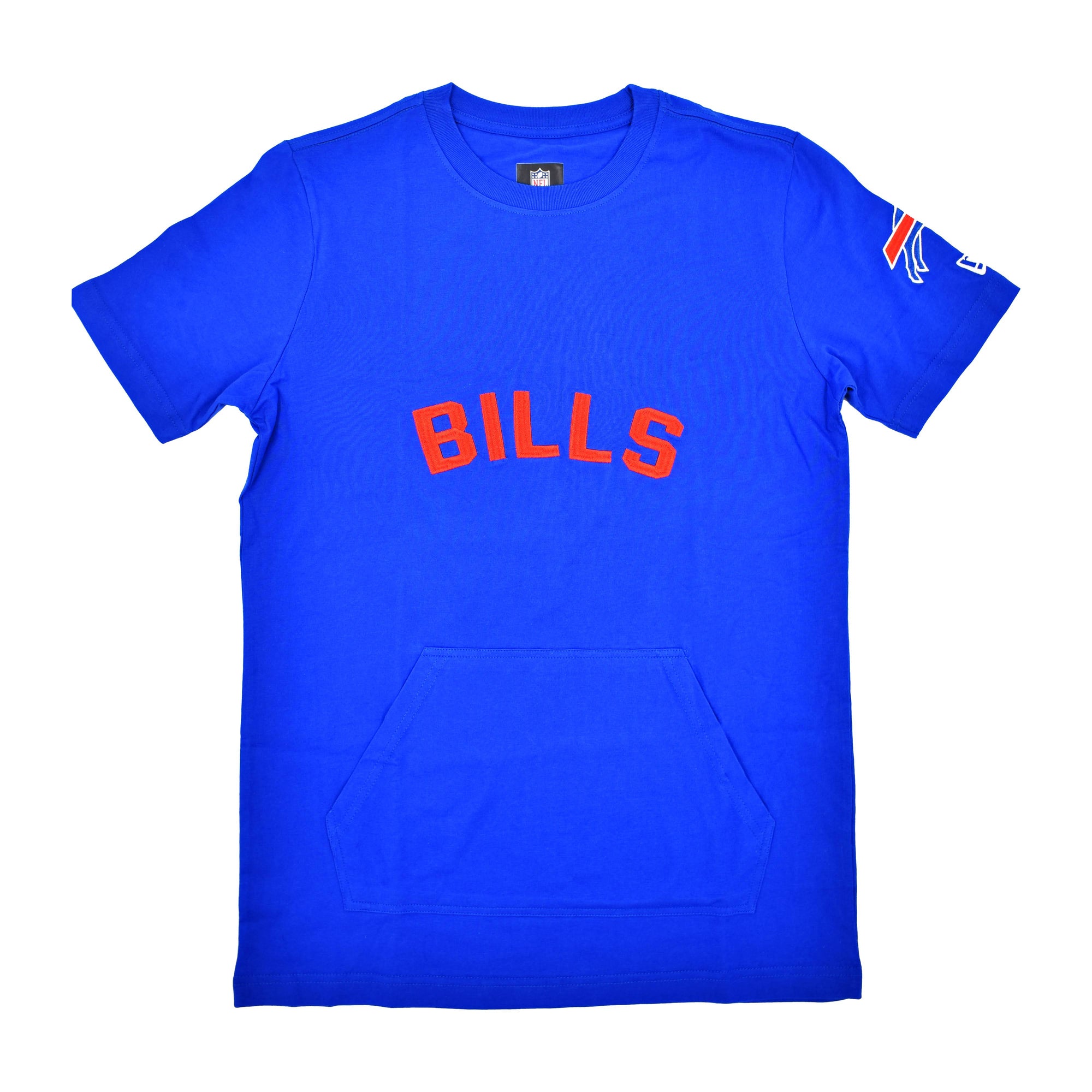 bflo store Buffalo Bills Embroidered with Charging Buffalo Short Sleeve Shirt with front pocket