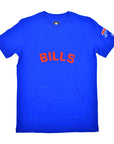 bflo store Buffalo Bills Embroidered with Charging Buffalo Short Sleeve Shirt with front pocket