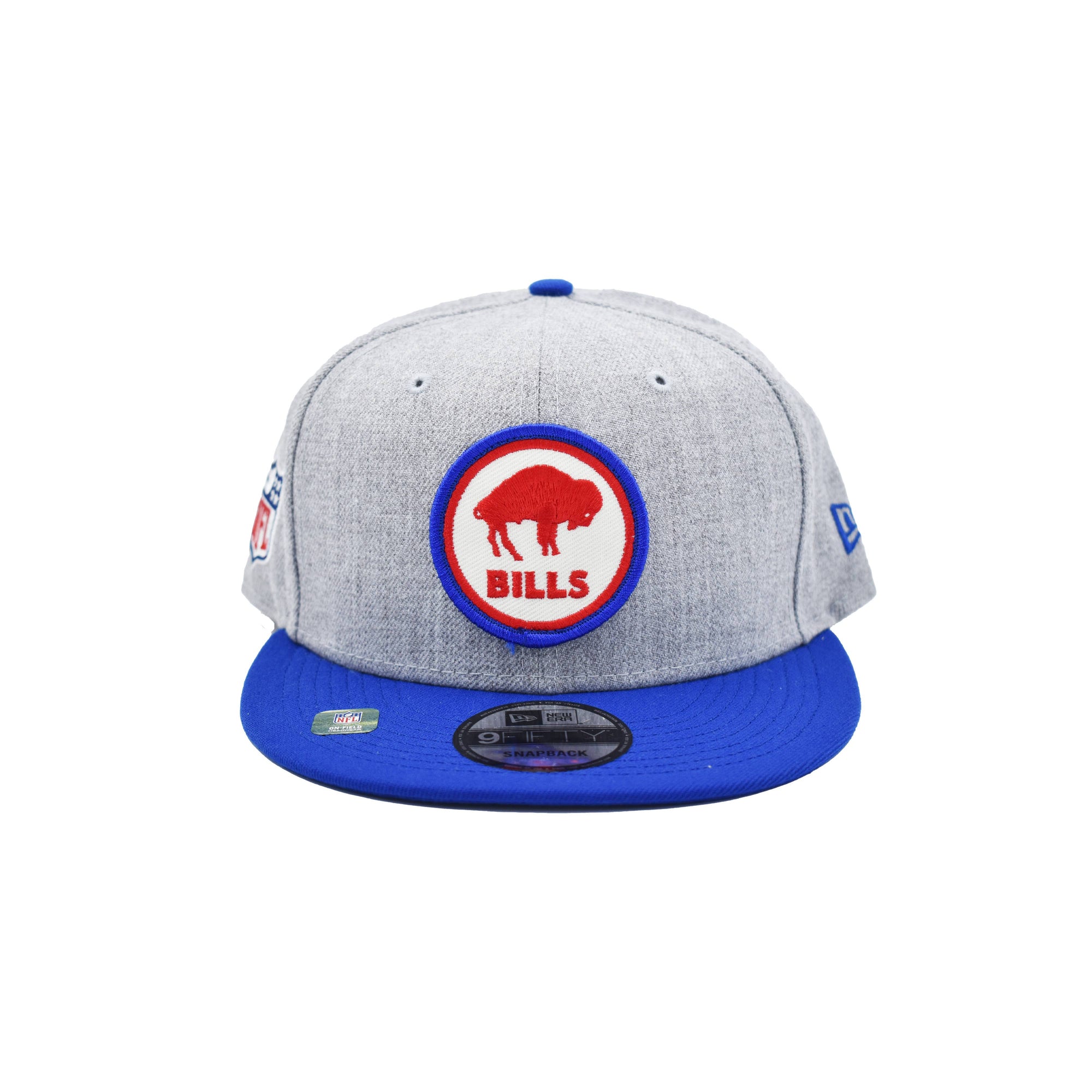 bflo store New Era Buffalo Bills 2022 Sideline Grey With Standing Buffalo Snapback Hat