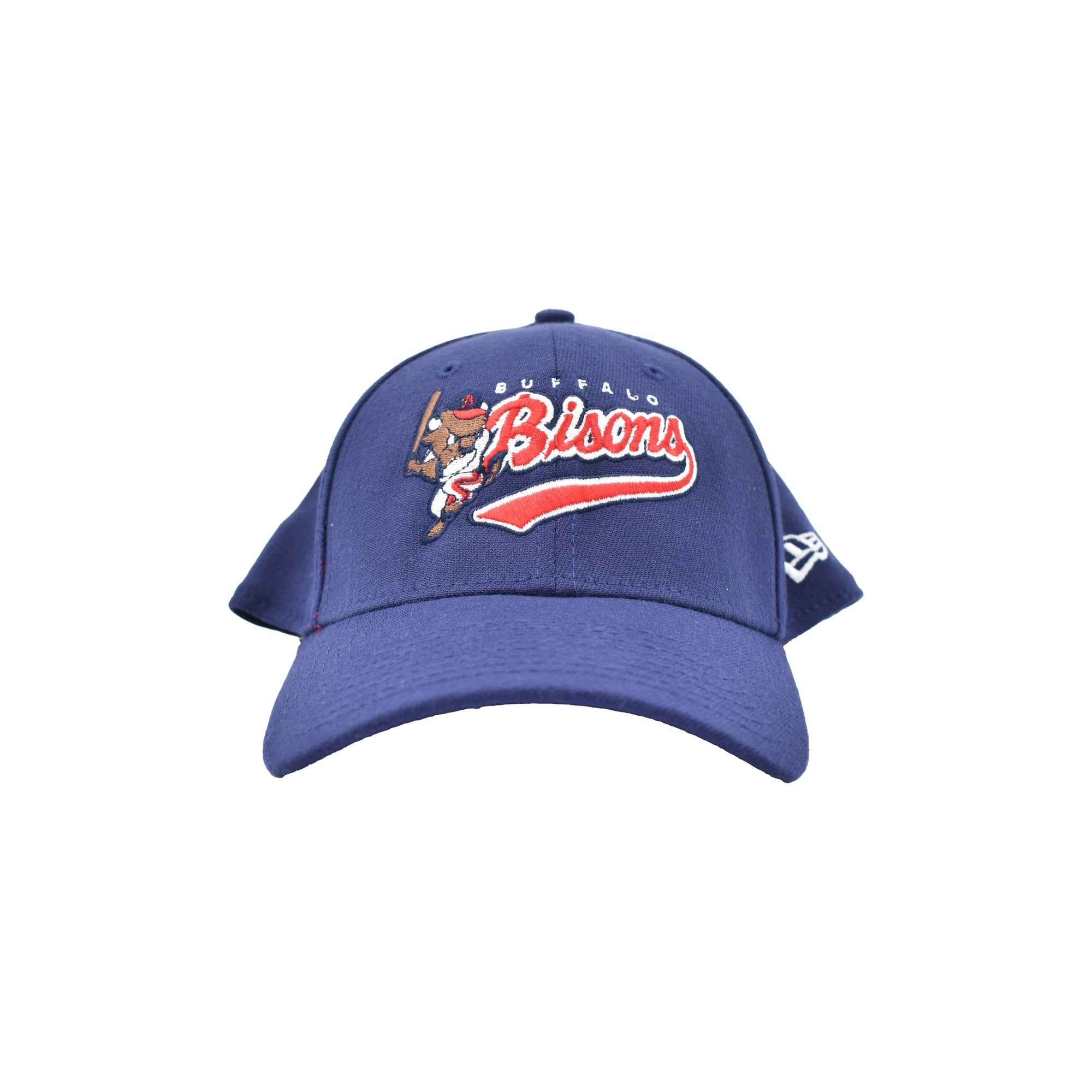 bflo store New Era Buffalo Bisons Navy Blue Stretch Fit Hat