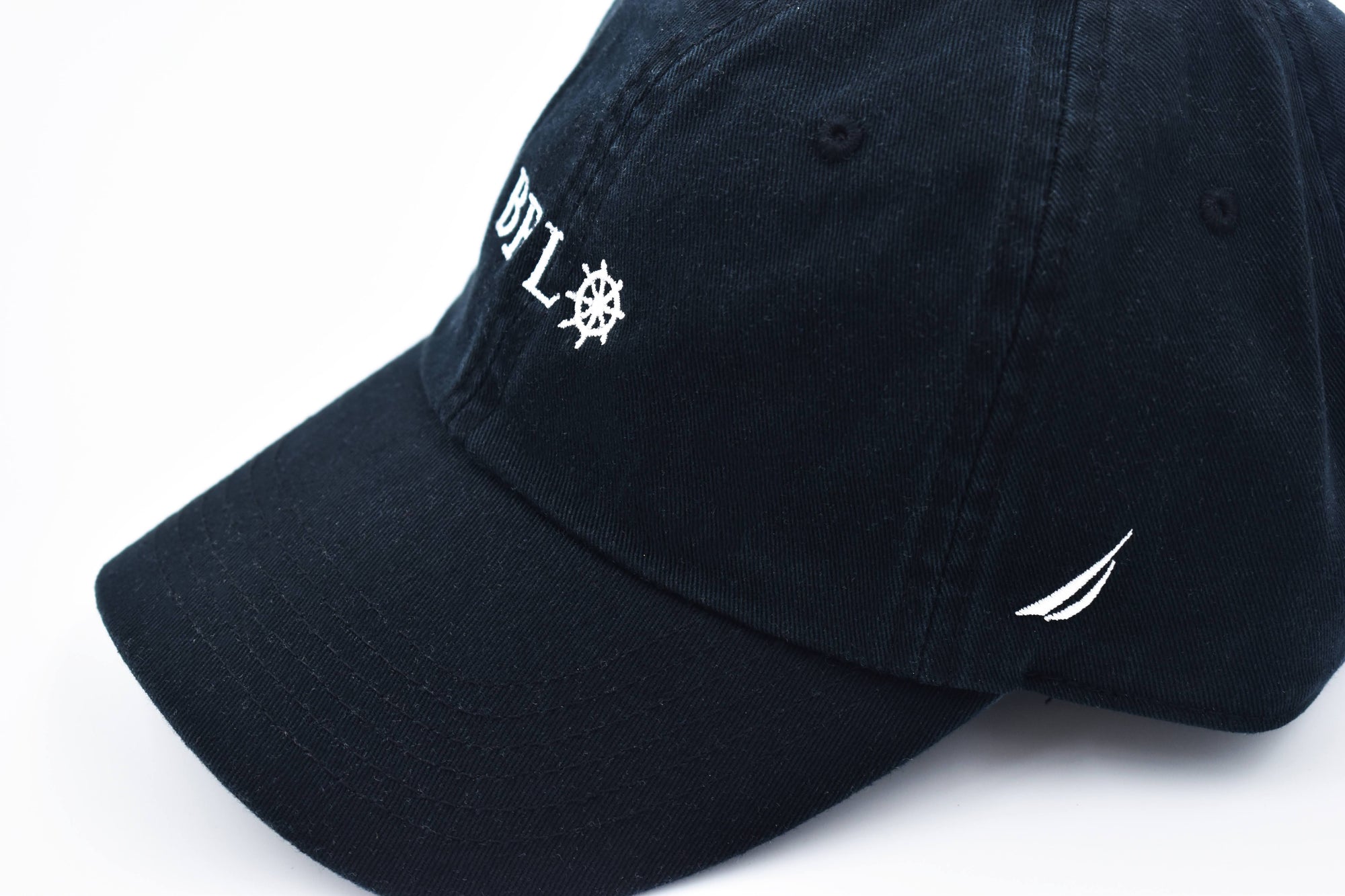 Nautica Black Adjustable Hat With BFLO Wordmark