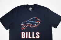 Buffalo Bills Stitched Logo Blue Short Sleeve Shirt