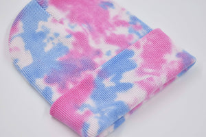 Pink/Blue Tie Dye Beanie