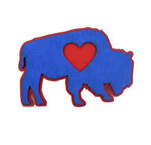 Buffalo Heart Magnet