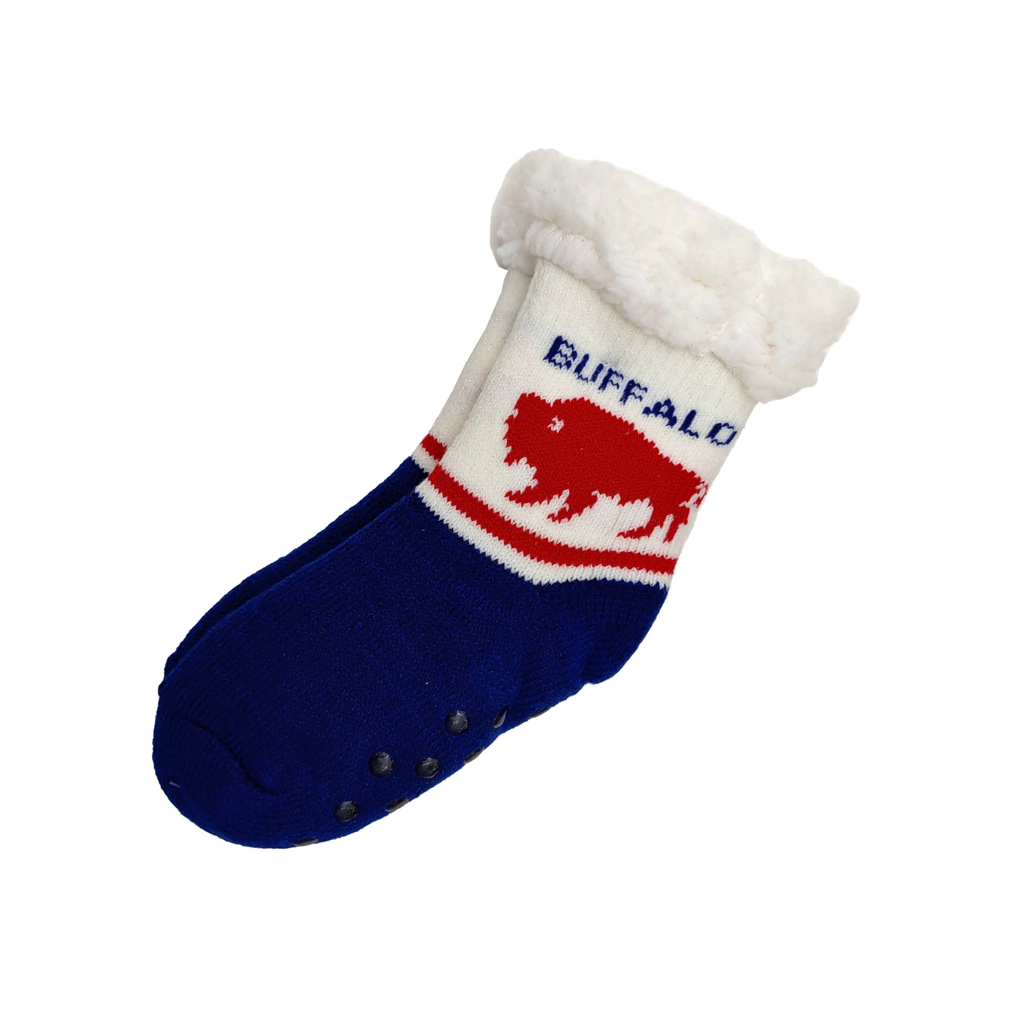 Navy/Red Slipper Socks