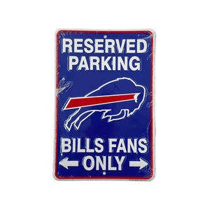 Buffalo Bills Reserved Parking Metal Sign