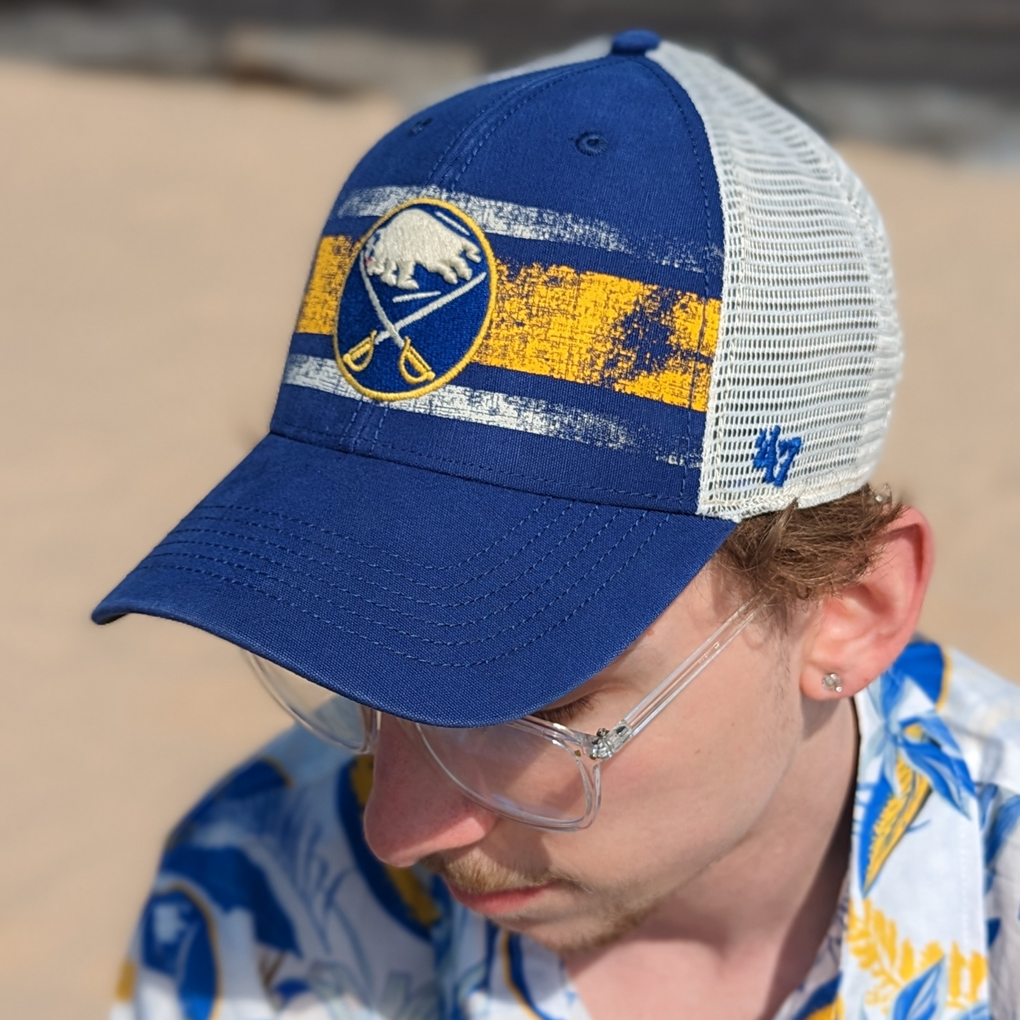 Buffalo Sabres Black Embroidered Goat Head Winter Hat