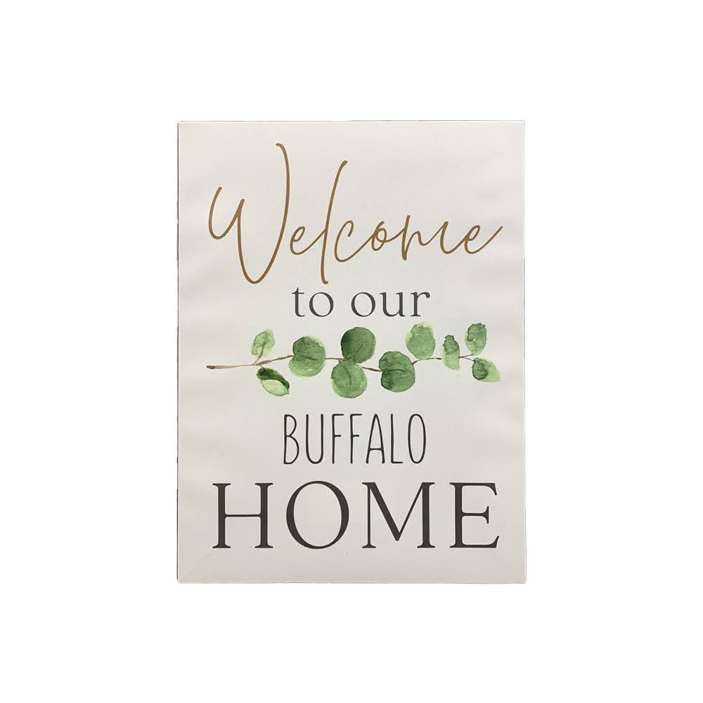 &quot;Welcome to our Buffalo Home&quot; Canvas