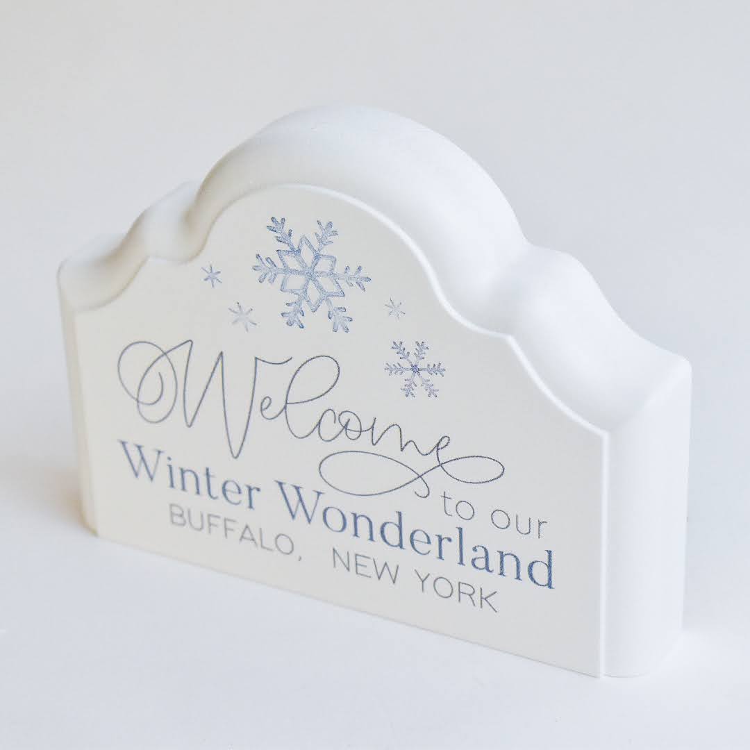 Welcome to Our Winter Wonderland Wooden Plaque