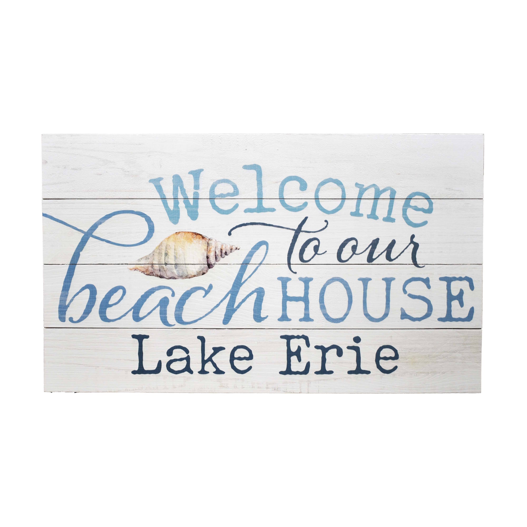 &quot;Welcome To Our Beach House&quot; Wooden Sign