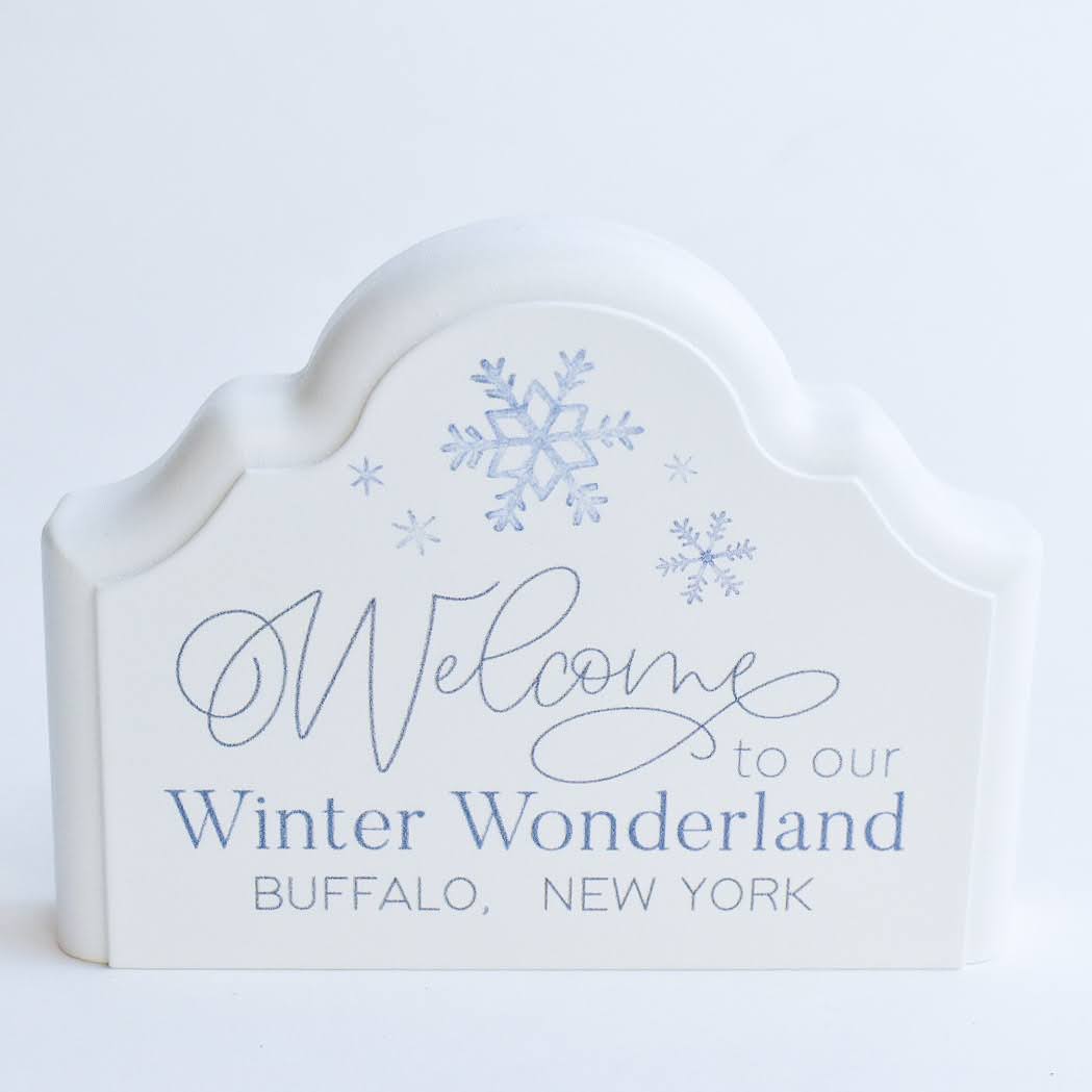 Welcome to Our Winter Wonderland Wooden Plaque