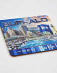 Buffalo, New York Wooden Coaster With Foil Finish
