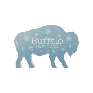 "Buffalo, New York" Snowflake Wooden Buffalo