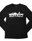 bflo store buffalo ny city skyline long sleeve black shirt
