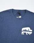 Buffalo Skyline Heather Blue Long Sleeve Shirt