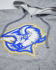 Buffalo Sabres Reverse Retro Goat Head Heather Grey Hoodie - Final Sale