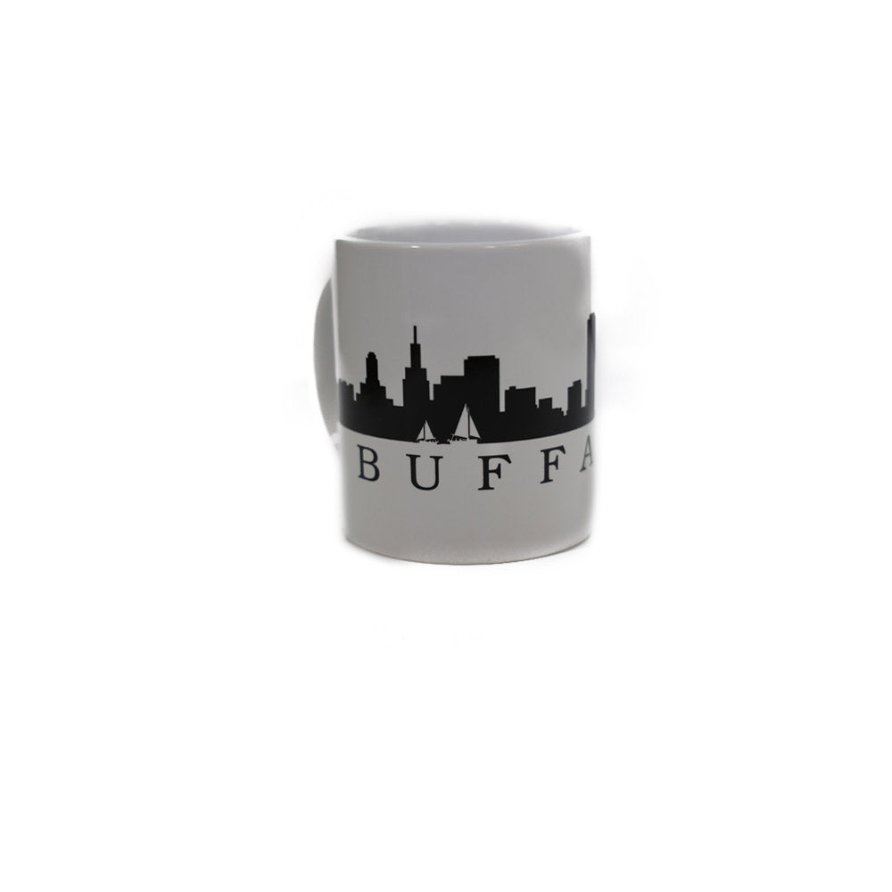 Buffalo Skyline White Mug