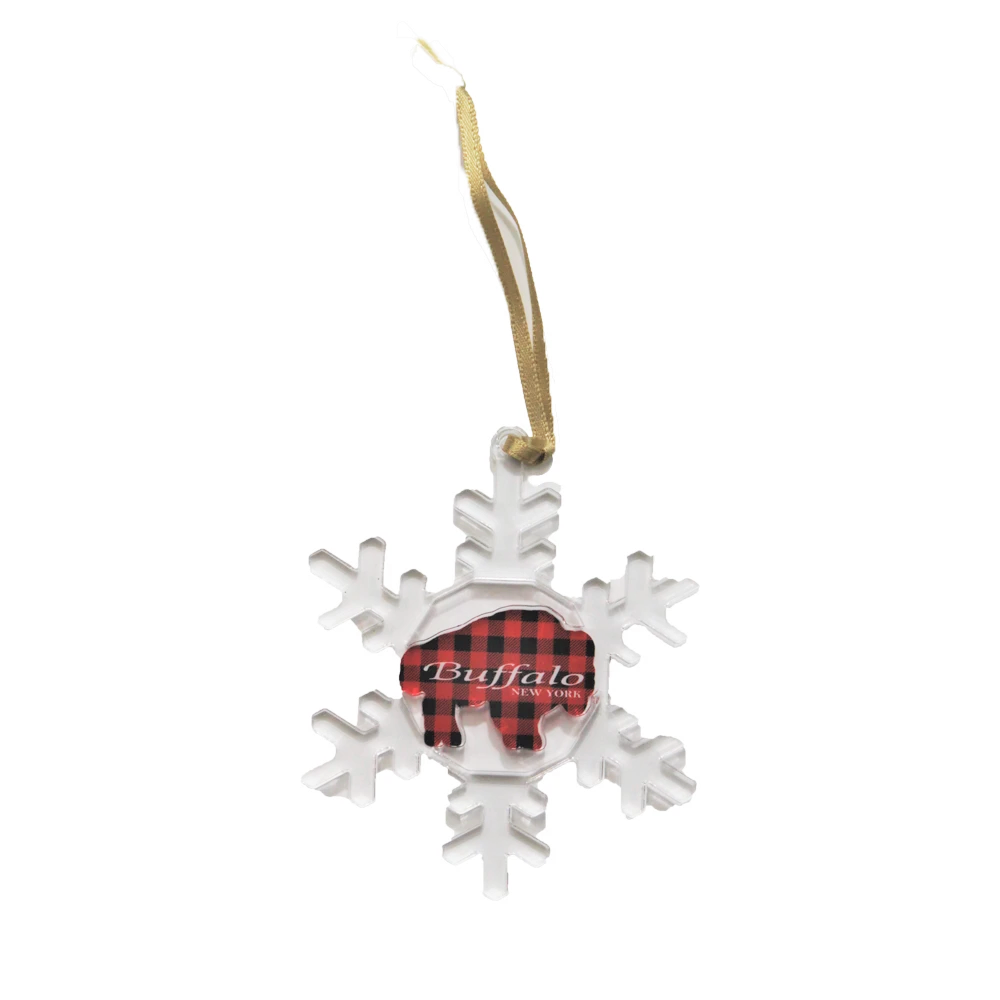 New England Patriots Snowflake Christmas Ornament