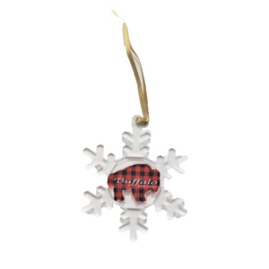 Buffalo Plaid Snowflake Ornament