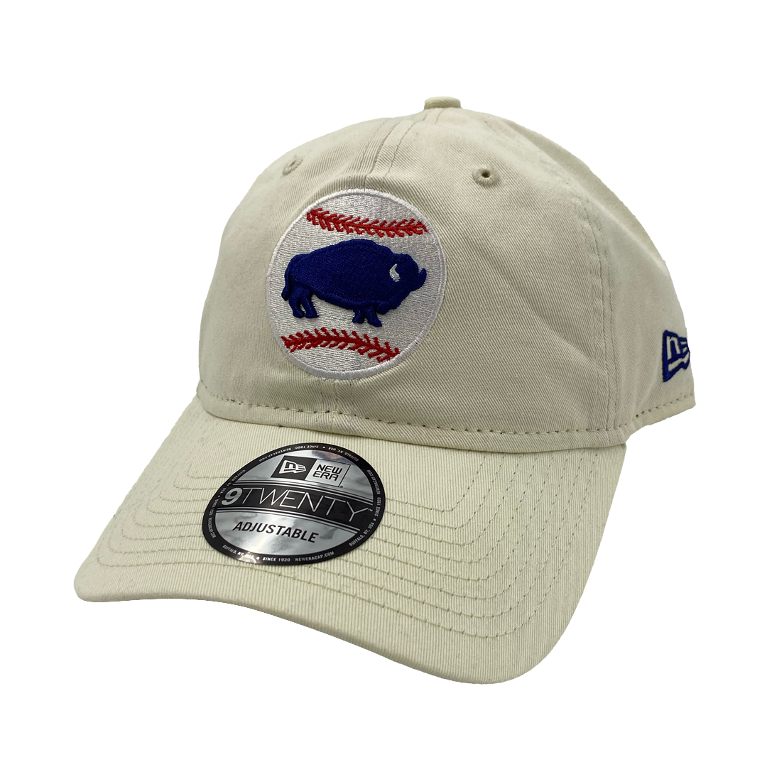New Era Buffalo Bisons Cream Adjustable Hat