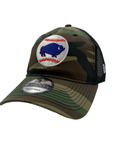 New Era Buffalo Bisons Camo Adjustable Trucker Hat