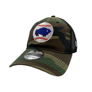 Buffalo Bills ARMY CAMO TRUCKER Hat by New Era