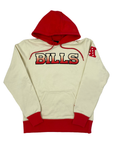 New Era Buffalo Bills Cream and Red Ombre Hoodie